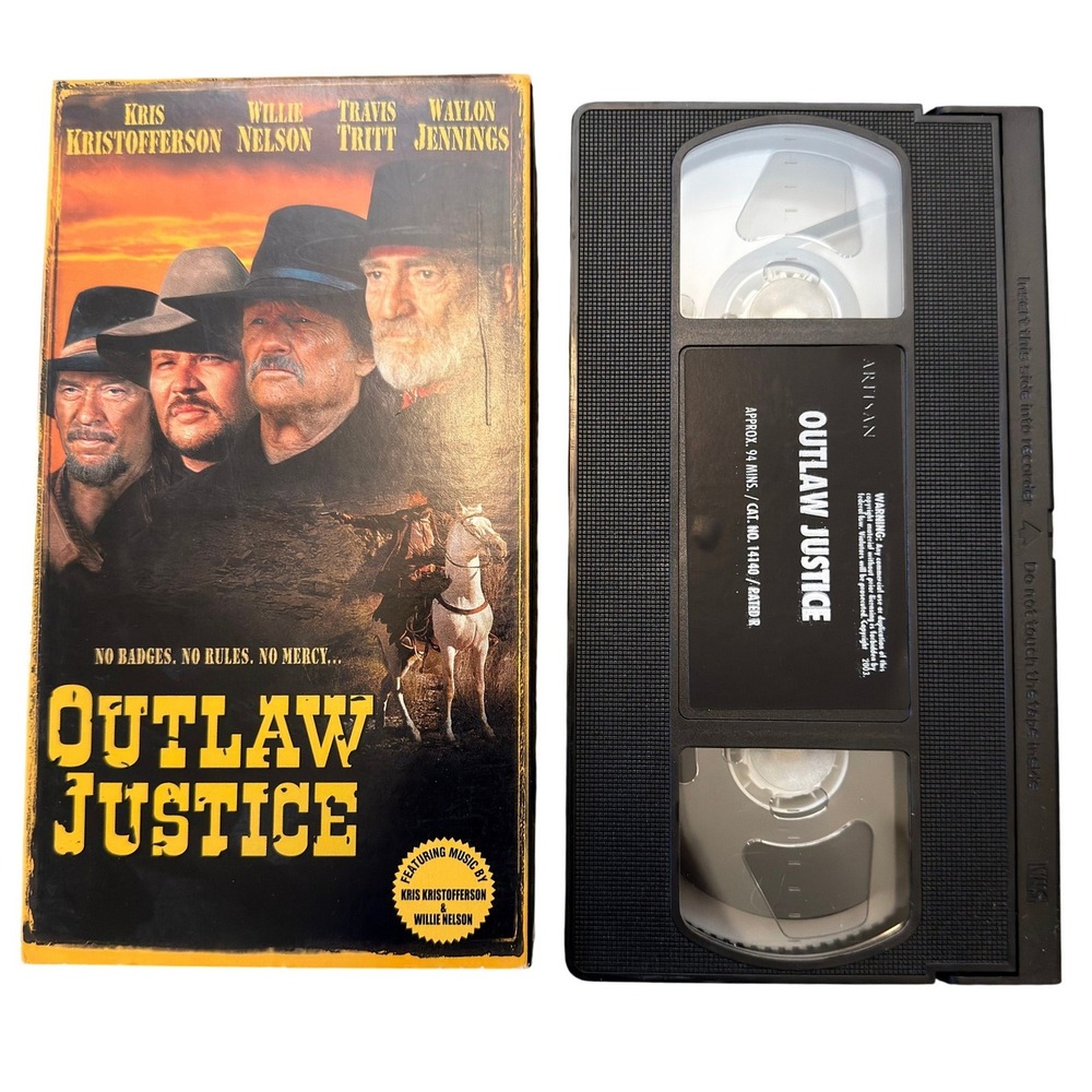 Outlaw Justice VHS 1999 Western Willie Nelson Kris Kristofferson Waylon Jennings